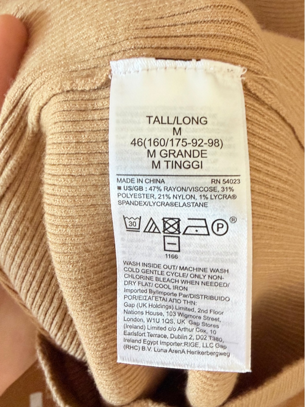 Banana Republic Camel Long-Sleeve Boatneck Knit Dress NWT - Picture 5 of 5